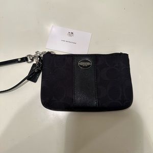 Never Used Coach Black Wristlet